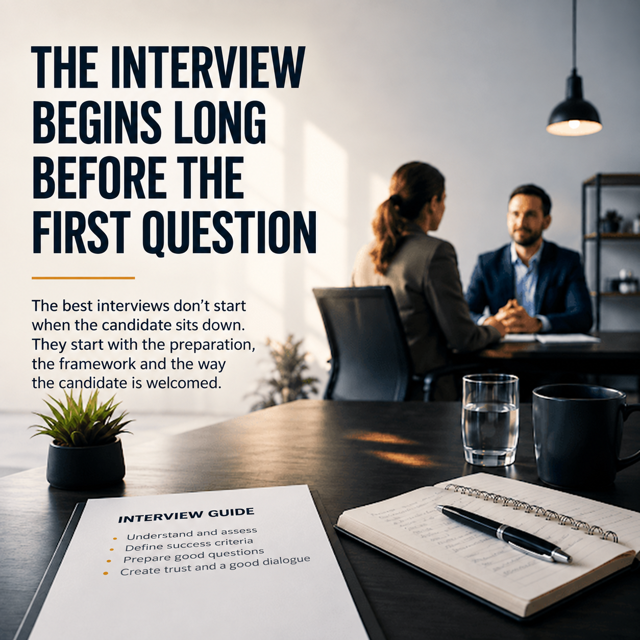 The interview begins before the first question — original article illustration