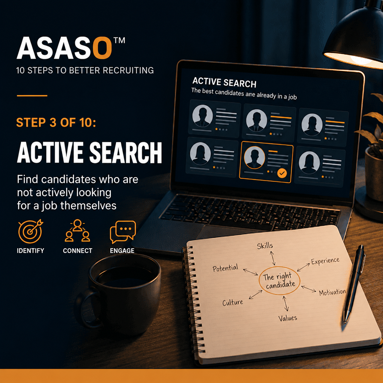 ASASO™ step 3 of 10: Active search — original article illustration